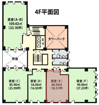 Duo心斎橋 405号室 平面図