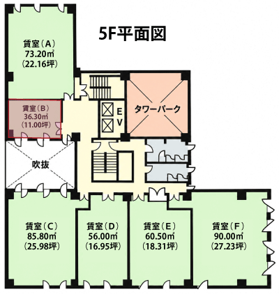 Duo心斎橋 502号室 平面図